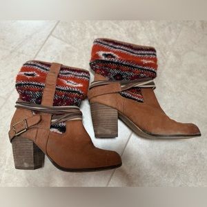Steve Madden southwestern style boots with heel size 38